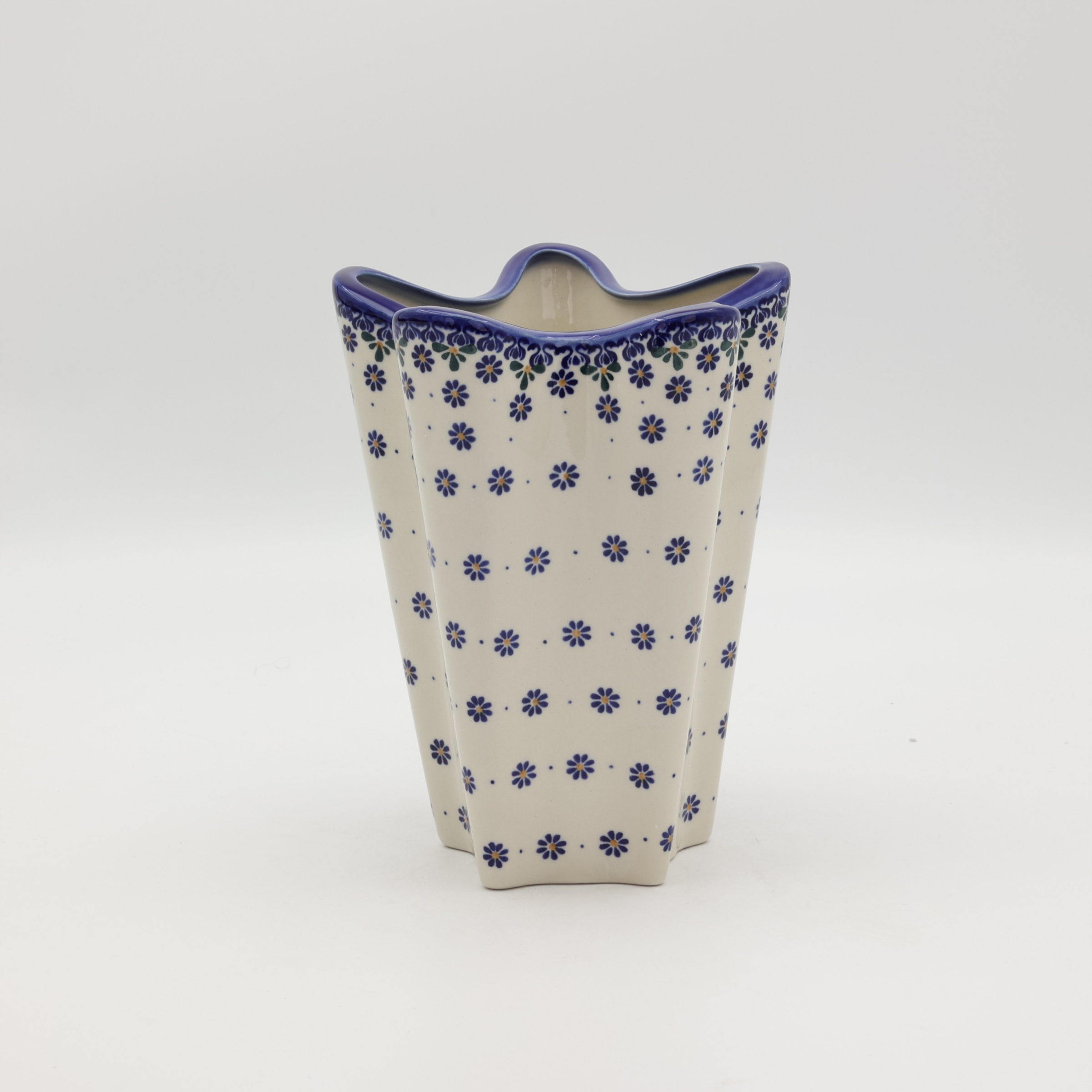 Polish stoneware Lily vase.